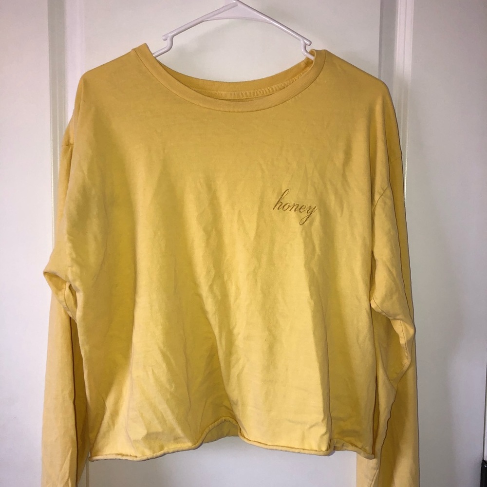 Long sleeve yellow T